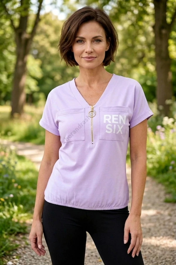 Rensix lila cipzáros felső