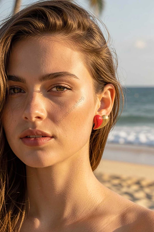 Glenda szív alakú fülbevaló