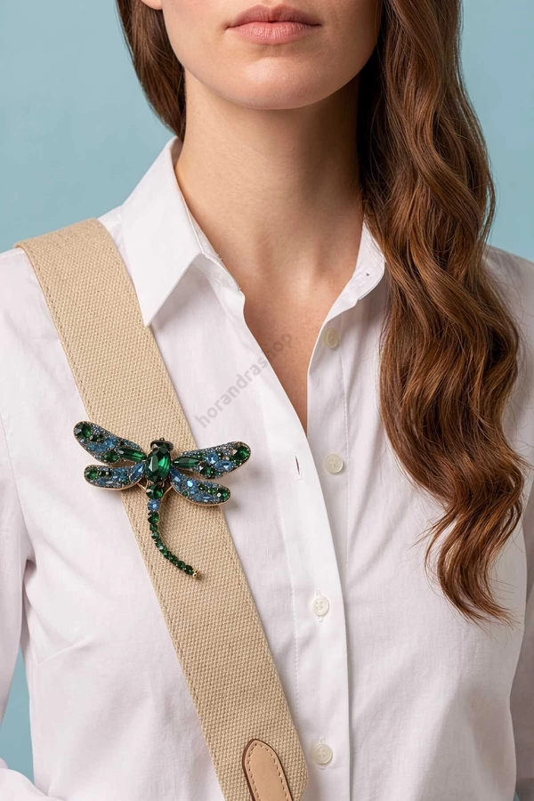 Dra szitakötő bross 