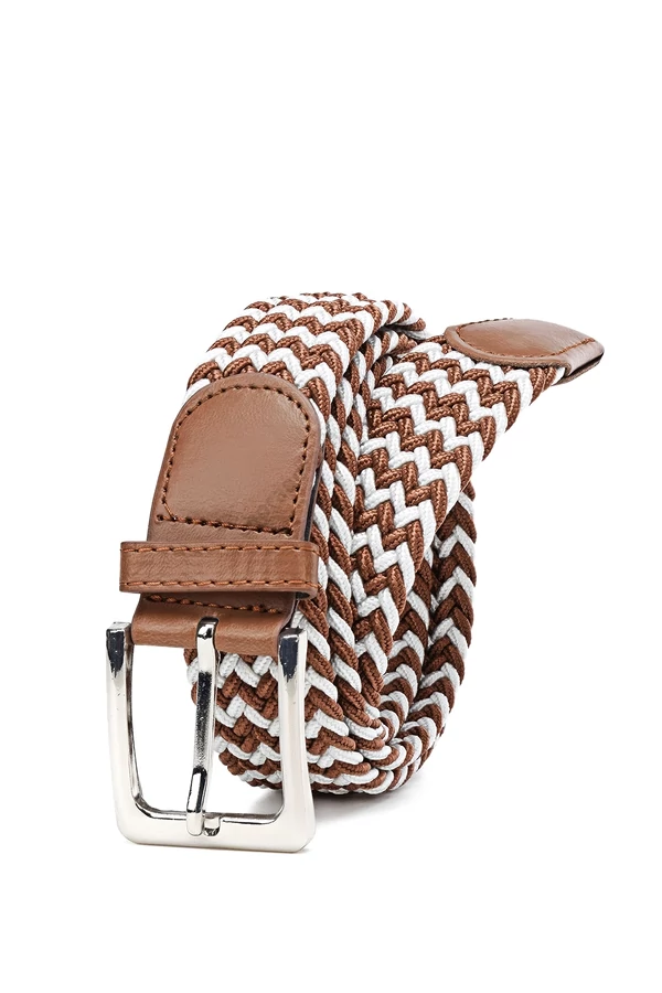 A & E Ilia fonott barna-fehér öv