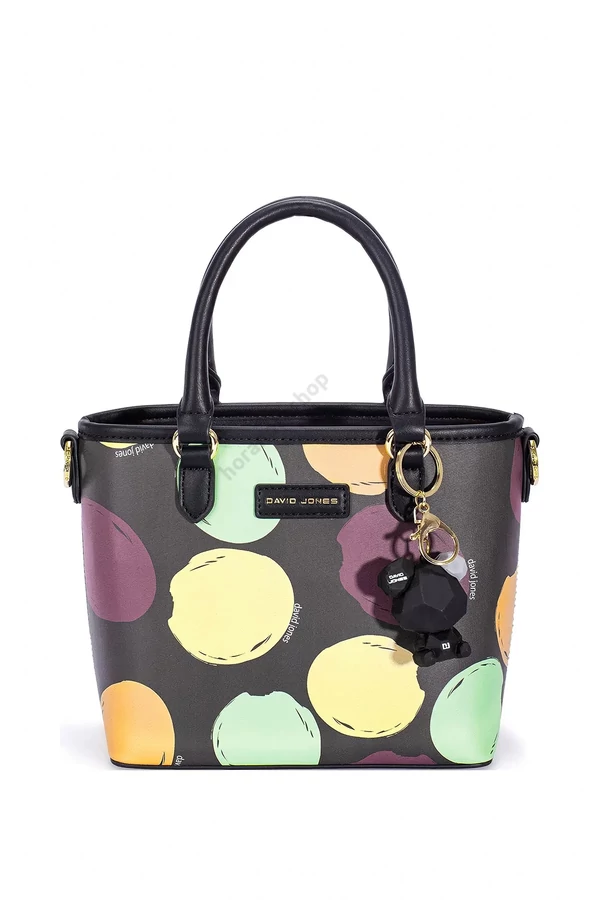 David Jones fekete mintás Polli táska