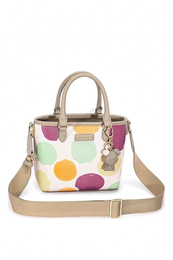 David Jones fehér mintás Polli táska