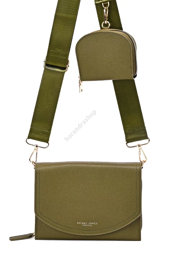 A & E khaki Mina táska