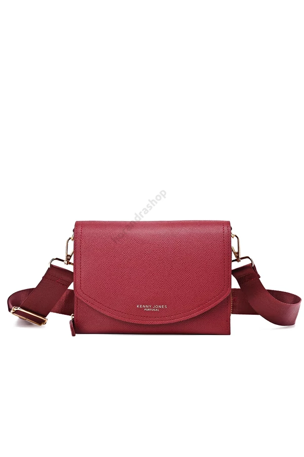 A & E burgundi Mina táska