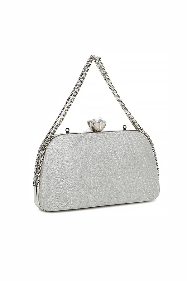 Gallantry Zoe ezüst alkalmi táska