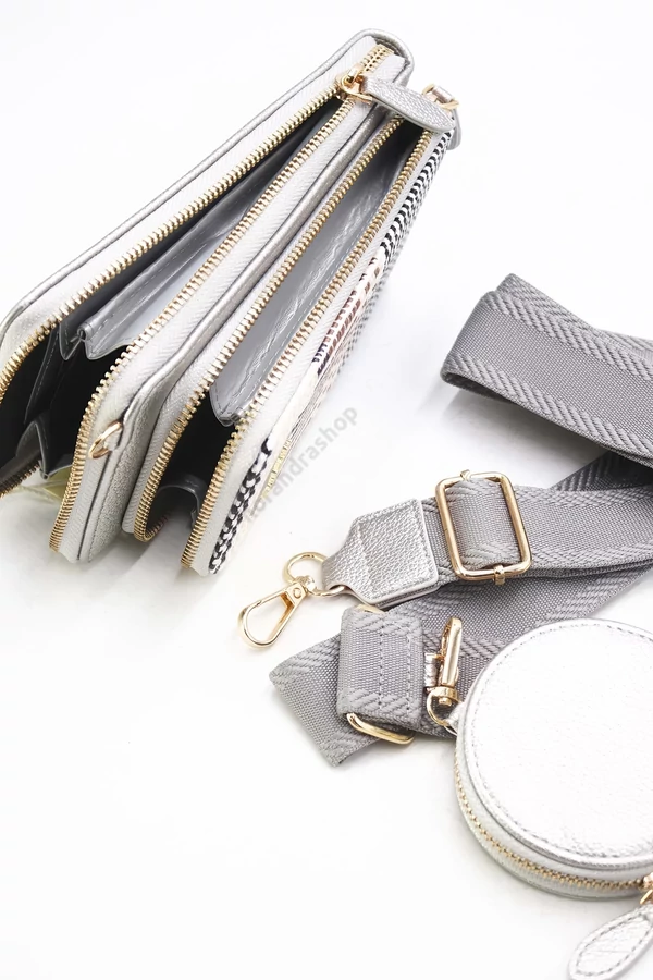 Tom & Eva ezüst Yla táska