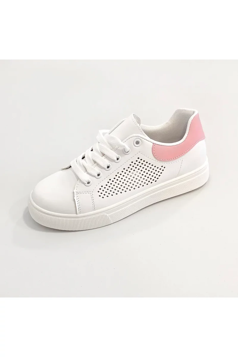 Frost fehér- rózsaszín edzőcipő