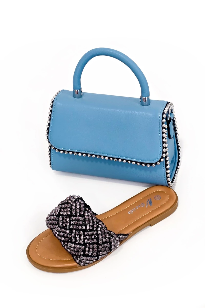 Lua gyöngyös papucs