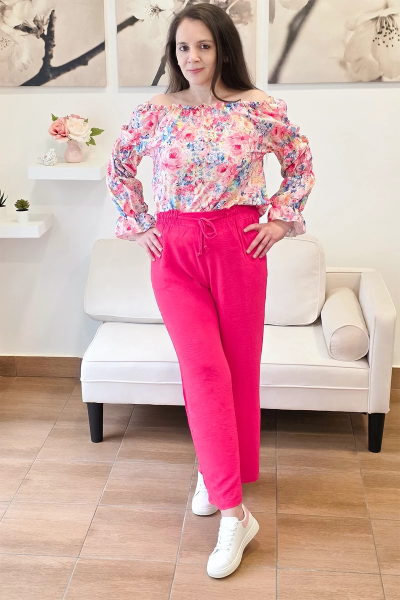 Adriana virágos blúz