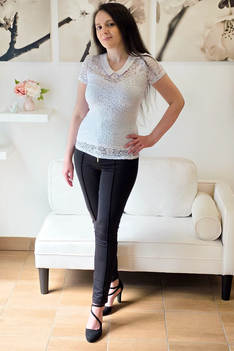 Madlen fehér csipkés felső