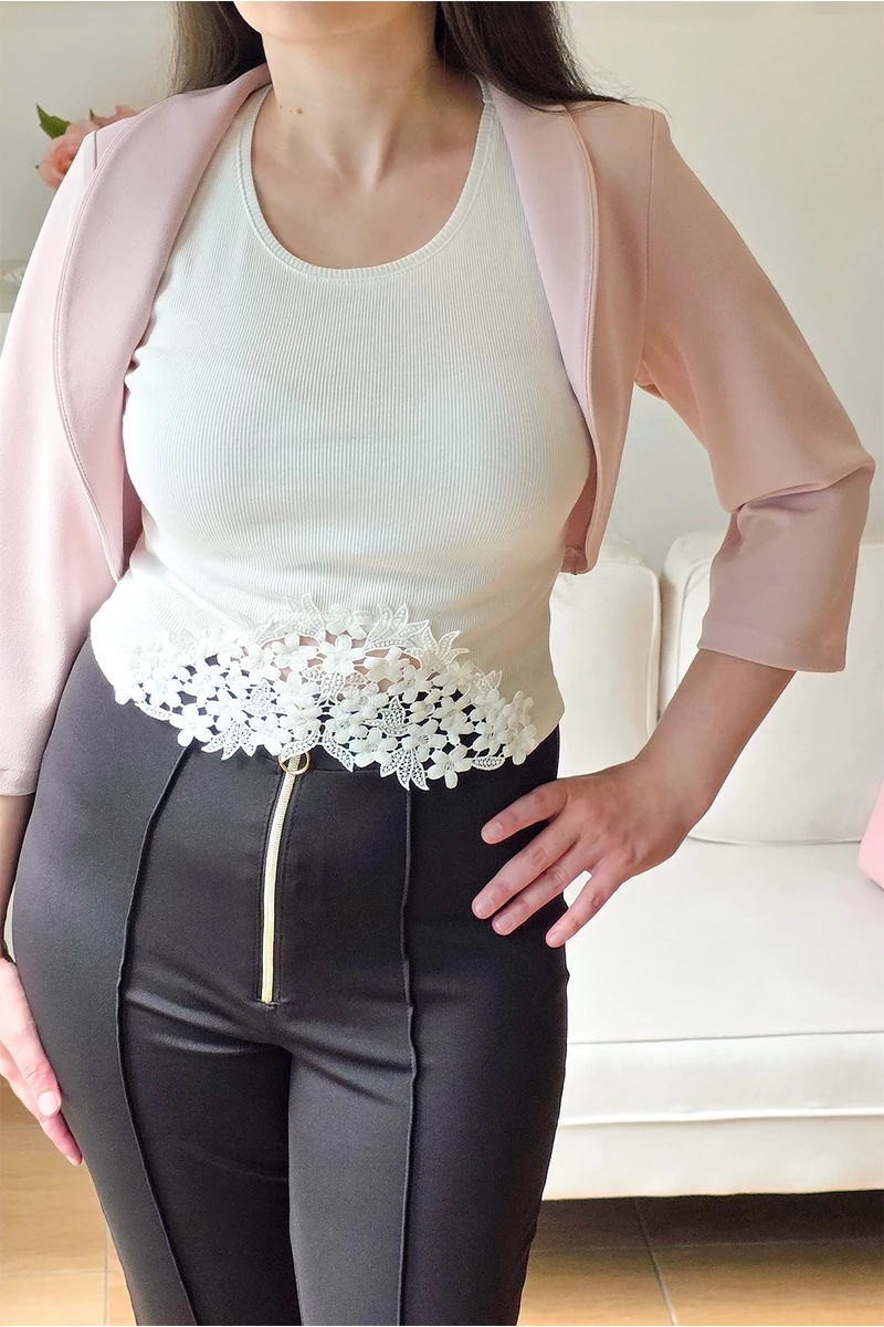 Julia rózsaszín bolero 