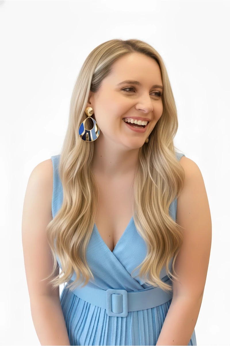 Karin kék fülbevaló