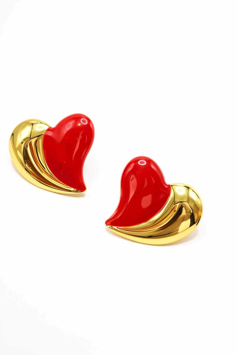 Glenda szív alakú fülbevaló