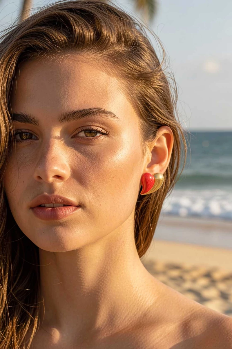 Glenda szív alakú fülbevaló