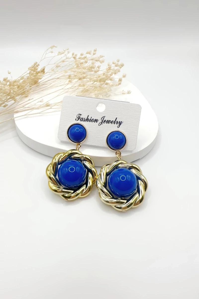 Afra kék fülbevaló