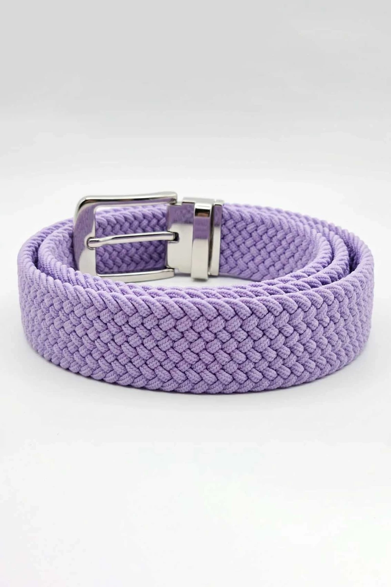 A & E Ilia fonott világos lila öv