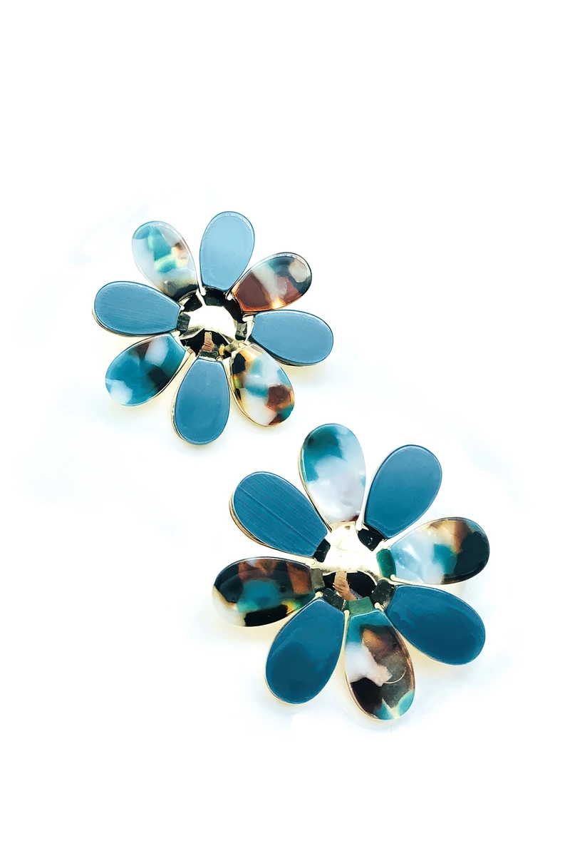 Adria petrol fülbevaló