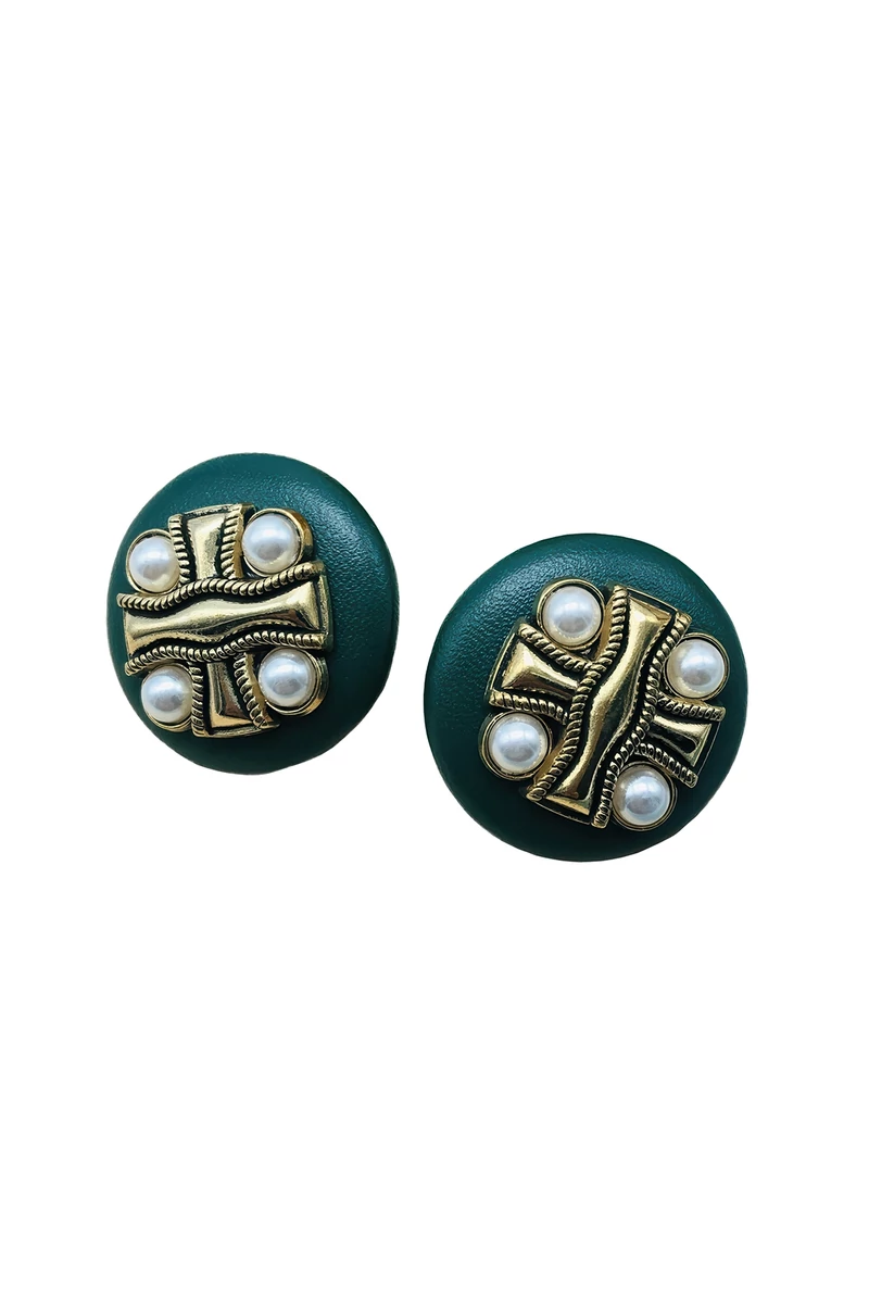 Elena zöld fülbevaló