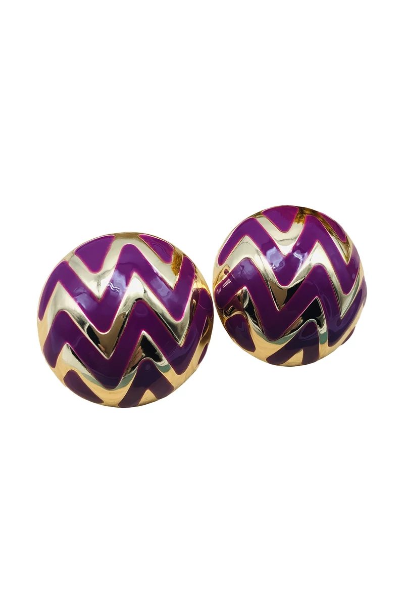 Bianca lila fülbevaló