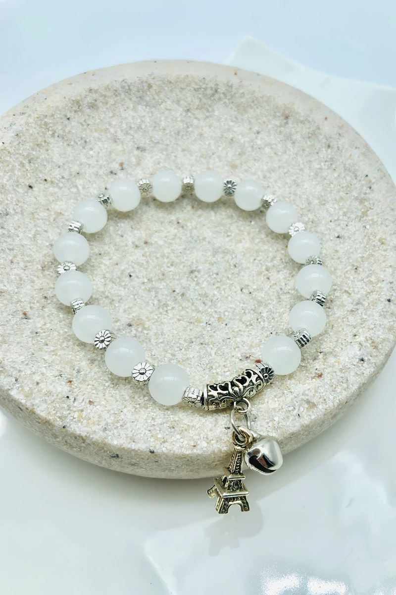 Parisza fehér karkötő