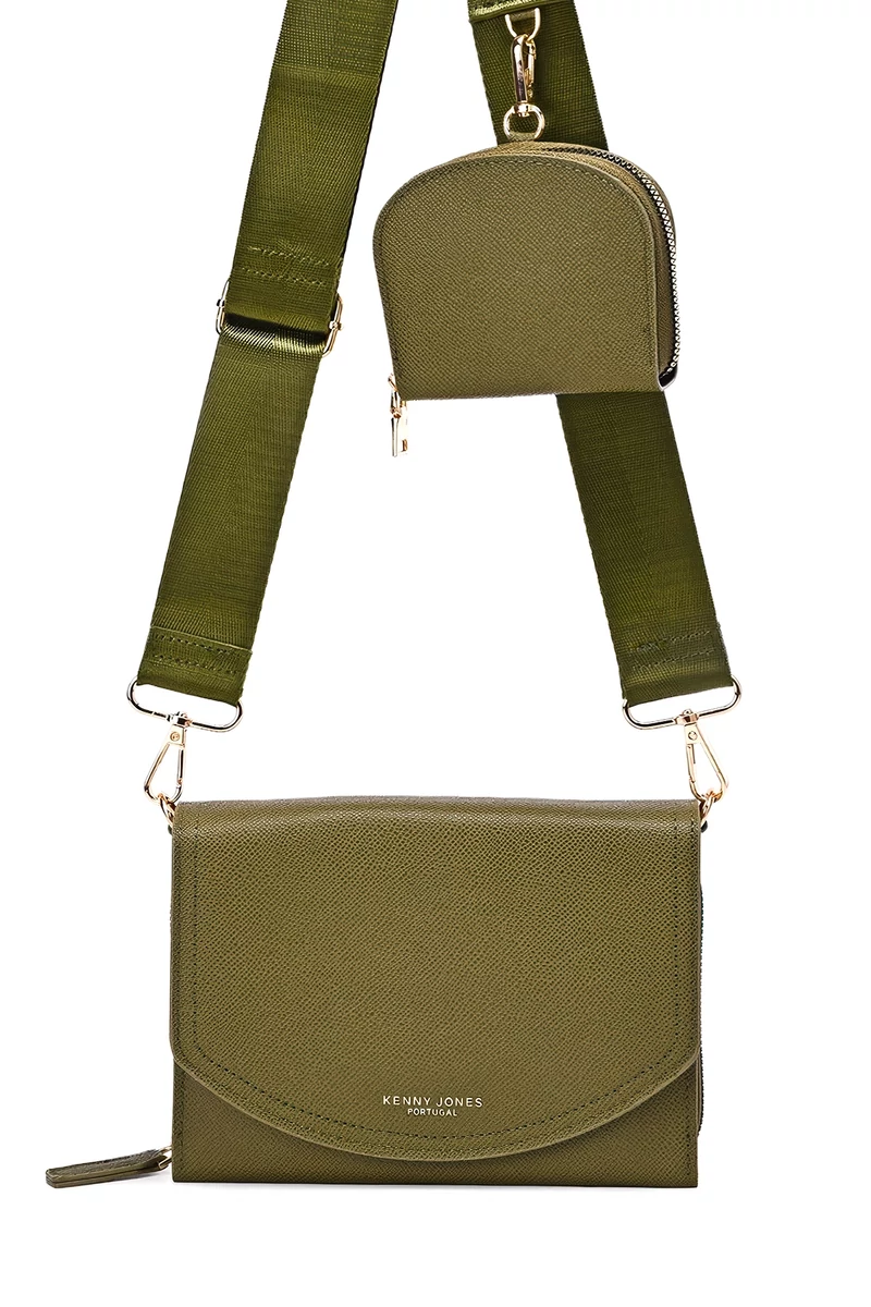 A & E khaki Mina táska