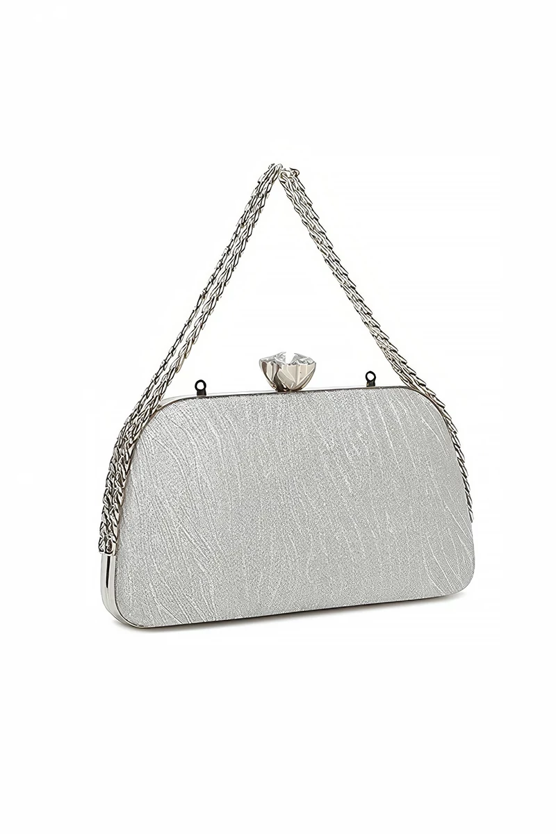 Gallantry Zoe ezüst alkalmi táska